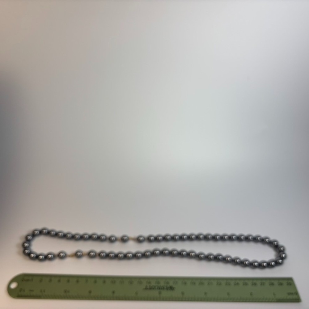 Necklace and Bracelet Set Steel Grey Gold Tone Invisible Clasp Adjustable - Picture 7 of 9